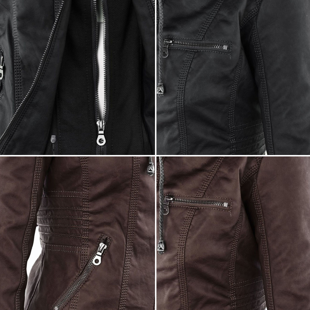 Macarena | Giacca Biker con Cappuccio