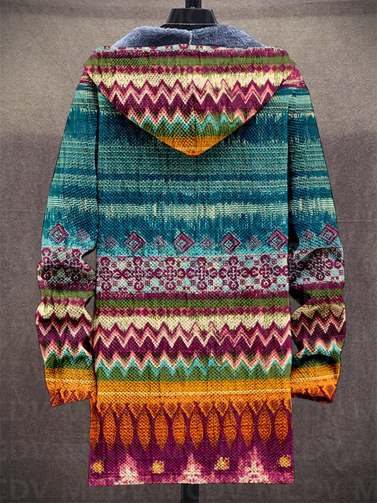 Tallulah | Cardigan con cappuccio dal design artistico