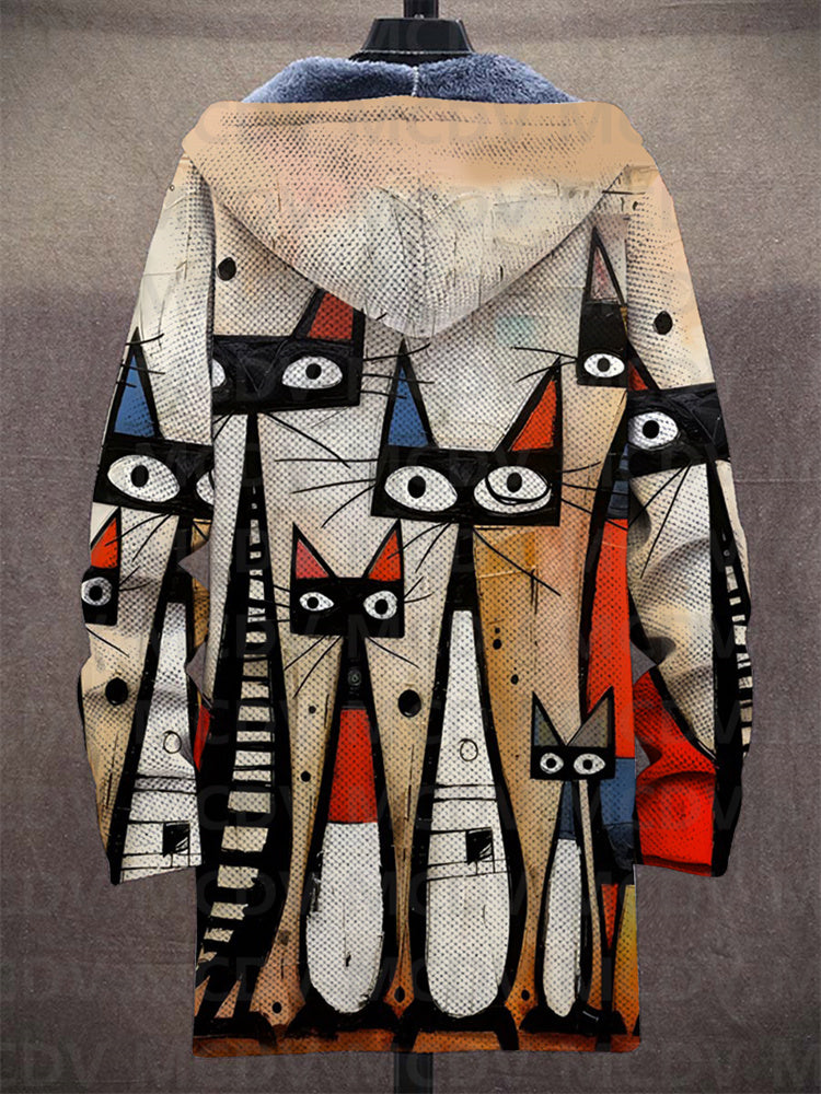 Preston | Giacca con cappuccio con stampa artistica