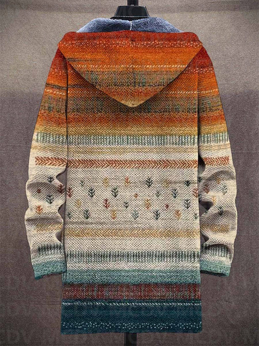 Diana | Cardigan cappotto artistico con cappuccio