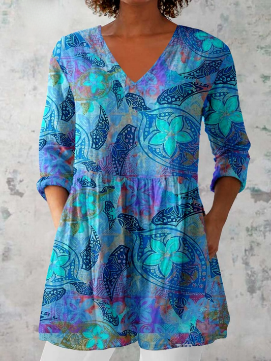 Juliette | Blusa Lunga con Scollo a V