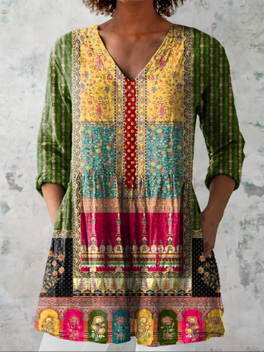 Emilie | Blusa Lunga con Scollo a V