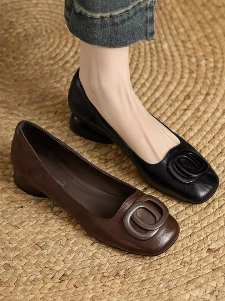 Ballerine in pelle Opium
