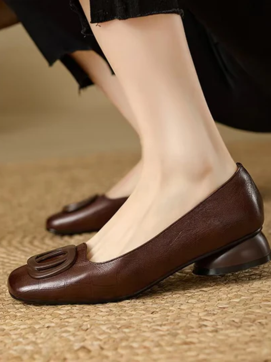 Ballerine in pelle Opium