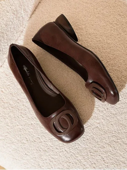 Ballerine in pelle Opium