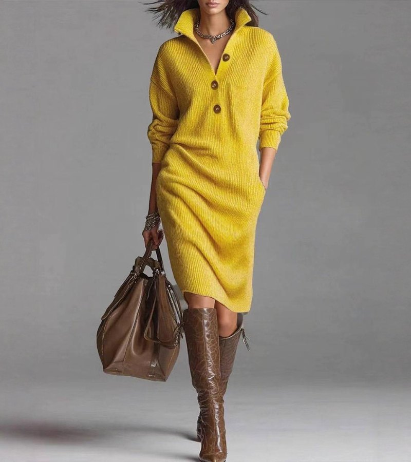 Damaris | Vestito in maglia caldo, elegante e confortevole.