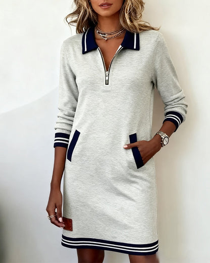 Dorellia | Abito casual a maniche lunghe con zip
