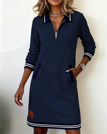 Dorellia | Abito casual a maniche lunghe con zip