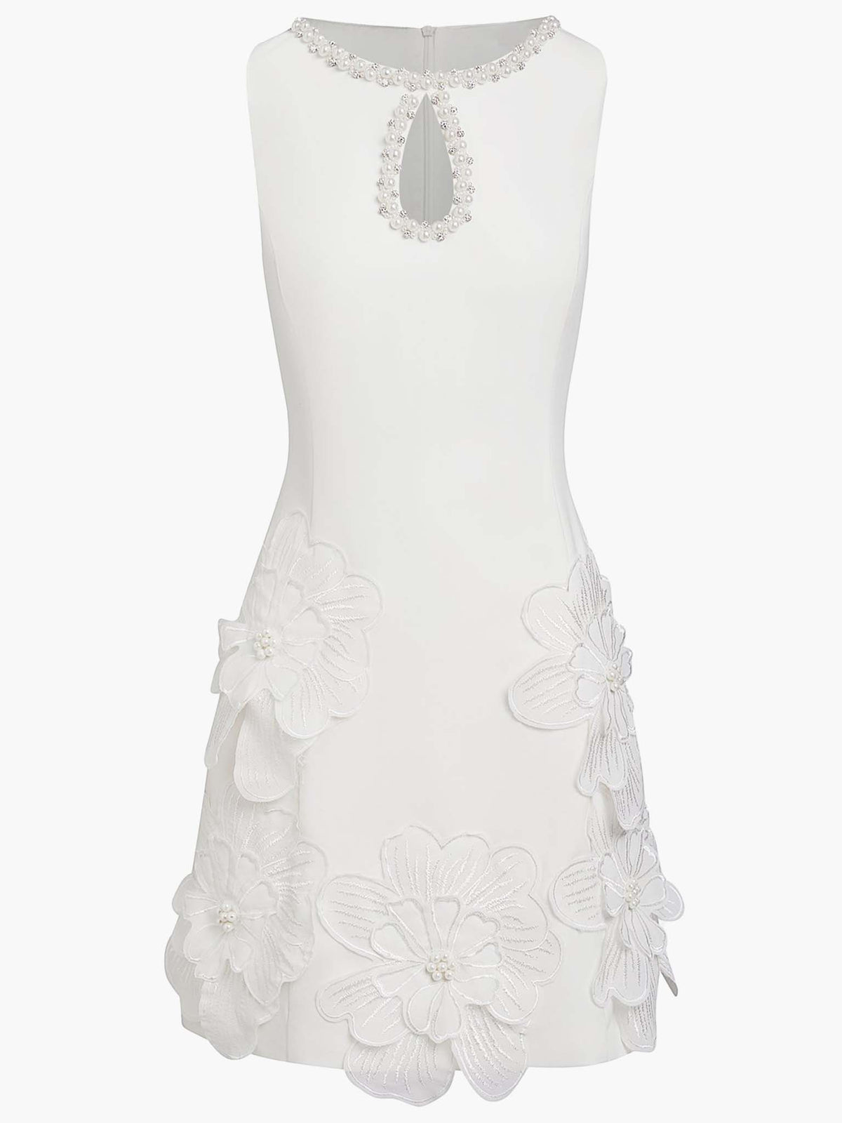 Vestito mini elegante senza maniche con cut-out