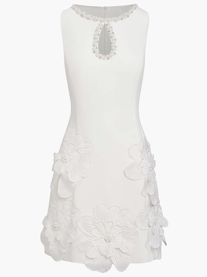 Vestito mini elegante senza maniche con cut-out