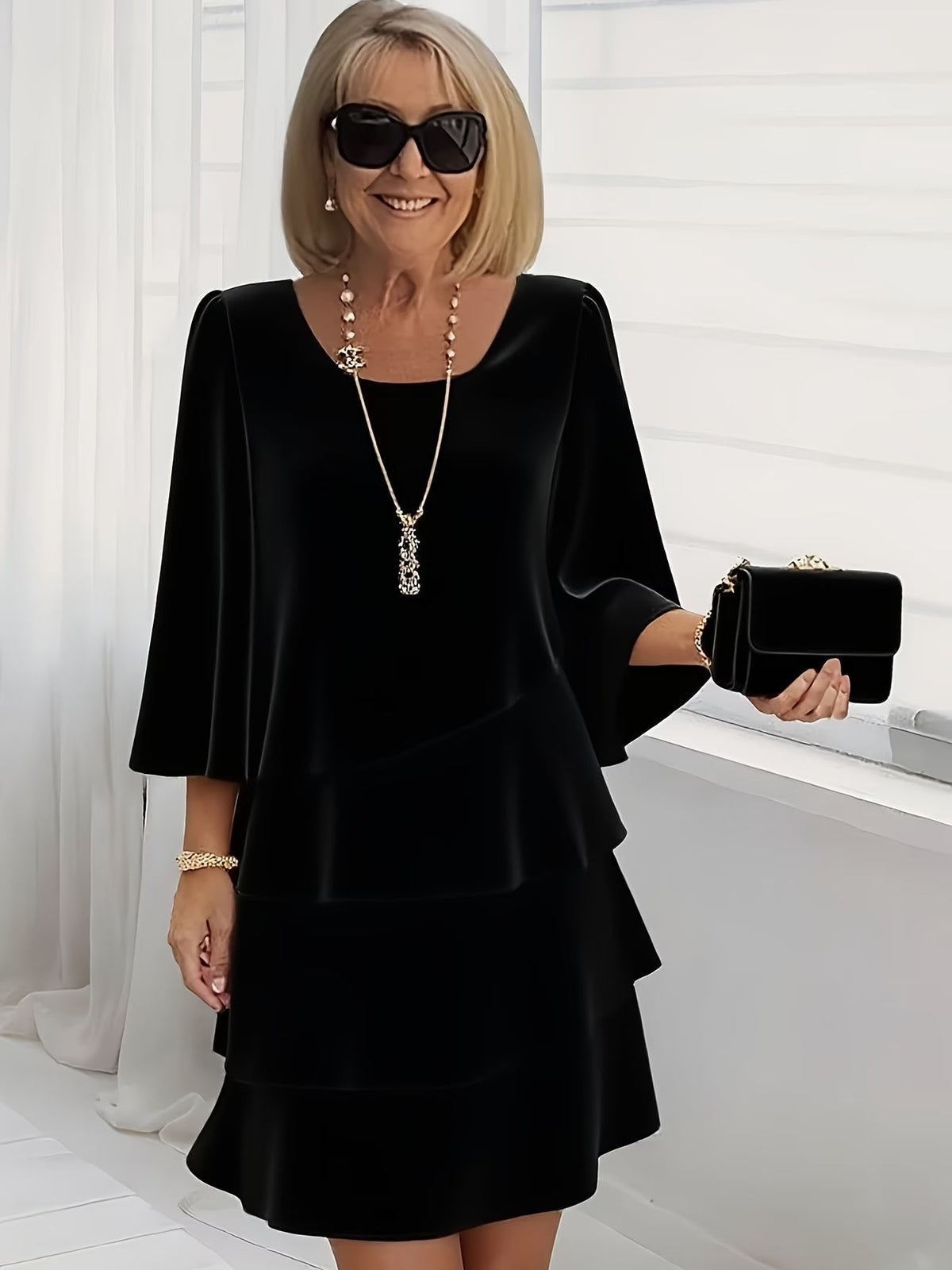 Catherine | Abito elegante con volant
