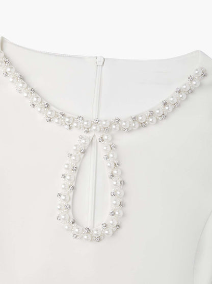 Vestito mini elegante senza maniche con cut-out