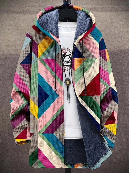 Vivienne | Cardigan con cappuccio dal design artistico