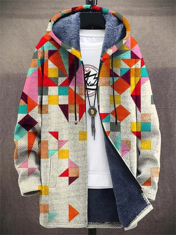 Vivienne | Cardigan con cappuccio dal design artistico