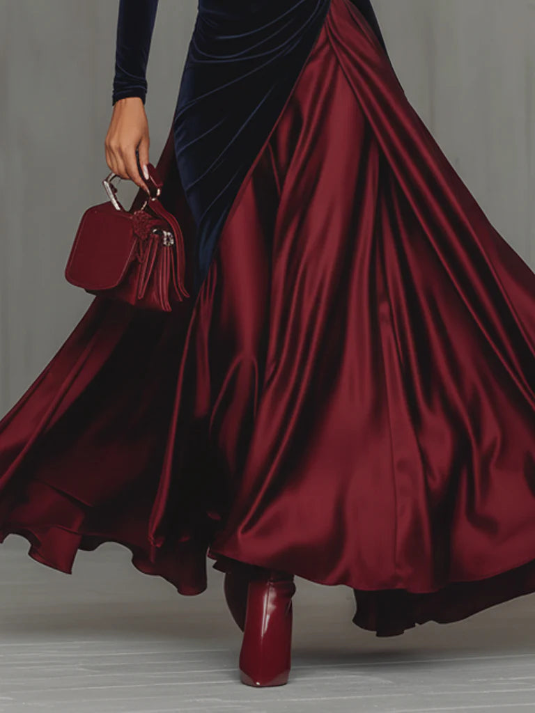 Lucrèce | Vestito lungo bicolore