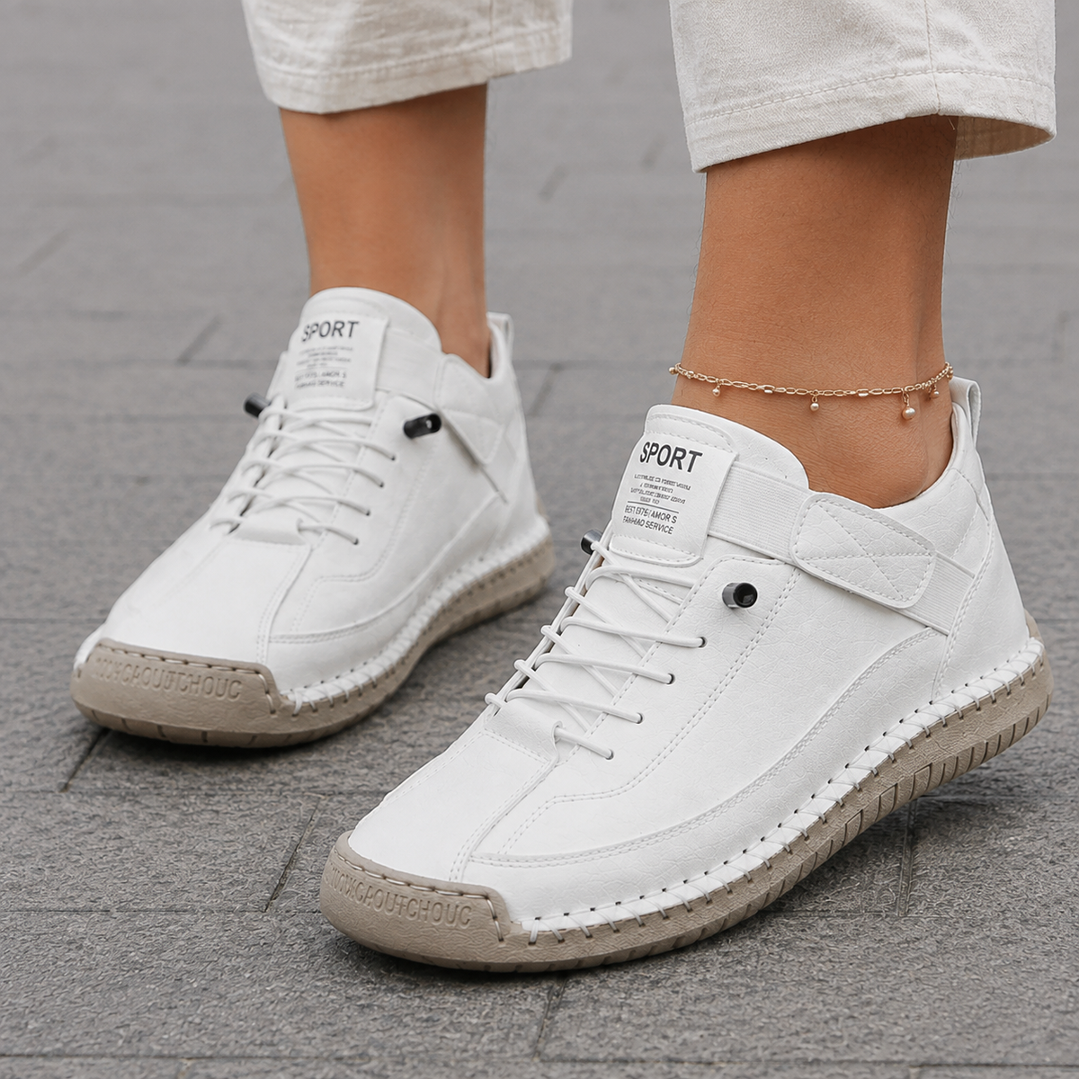 Viola | Sneakers da donna leggere con cinturino regolabile