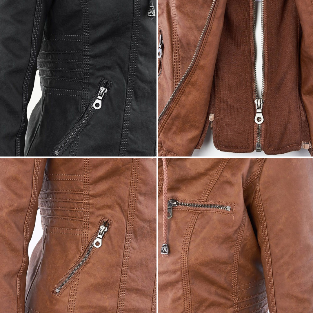 Macarena | Giacca Biker con Cappuccio