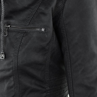 Macarena | Giacca Biker con Cappuccio