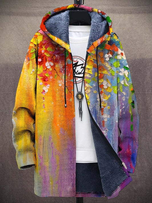 Cynthia | Cardigan con cappuccio dallo stile artistico