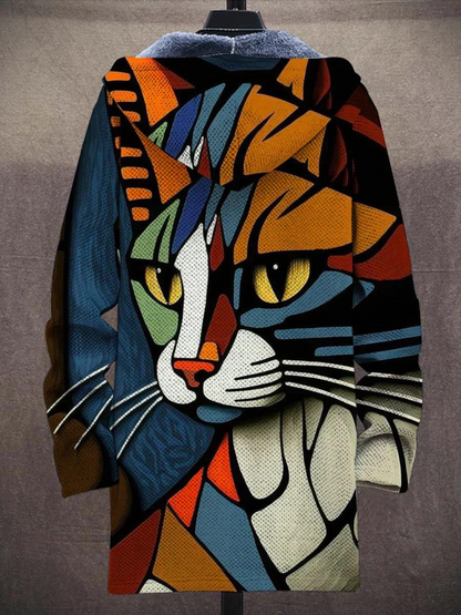 Delia | Cardigan artistico con cappuccio