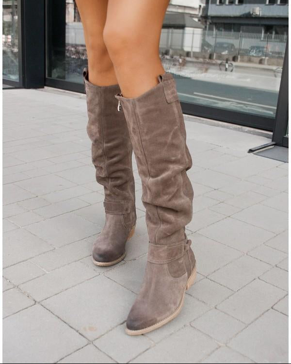 ZAVIRA | Stivali in camoscio eleganti e caldi da donna