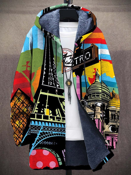 Emerson | Giacca con cappuccio e zip dal design artistico