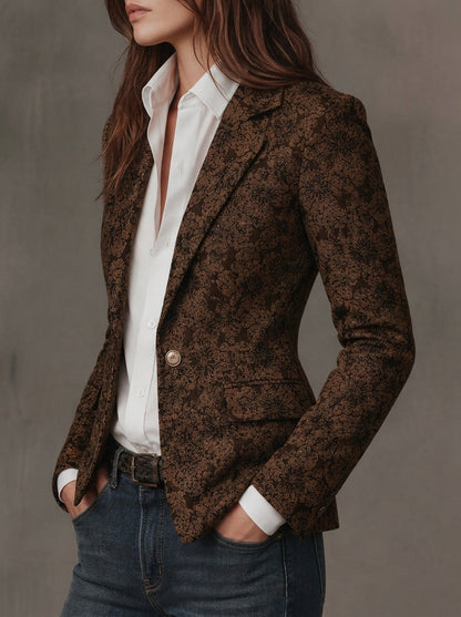 Antonia | Blazer in jacquard con motivo paisley