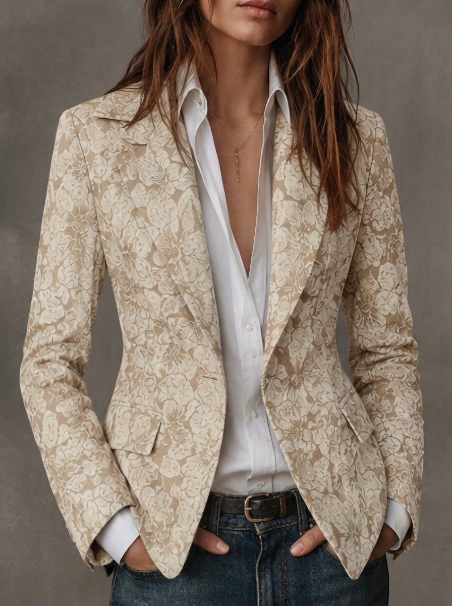 Antonia | Blazer in jacquard con motivo paisley