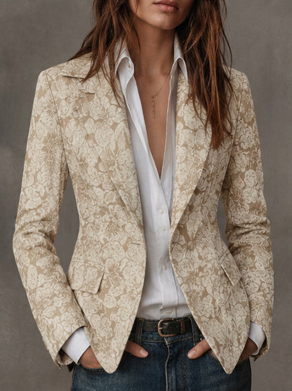 Antonia | Blazer in jacquard con motivo paisley