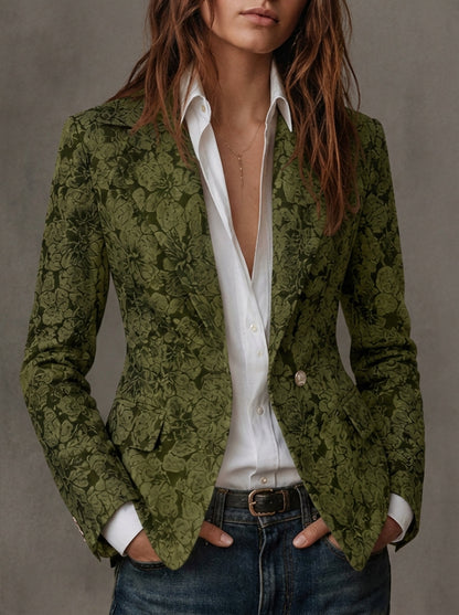 Antonia | Blazer in jacquard con motivo paisley