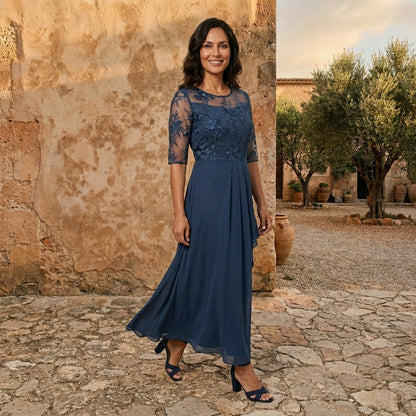 LOLA CASTELL | VESTITO ELEGANTE IN CHIFFON