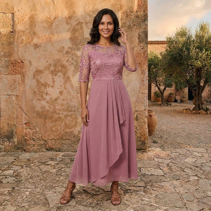 LOLA CASTELL | VESTITO ELEGANTE IN CHIFFON