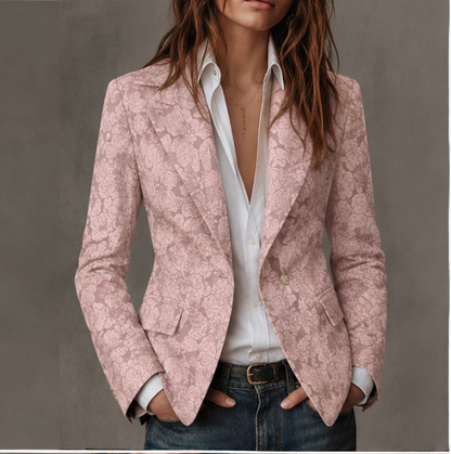 Estela | Blazer Sciancrato in Jacquard Paisley