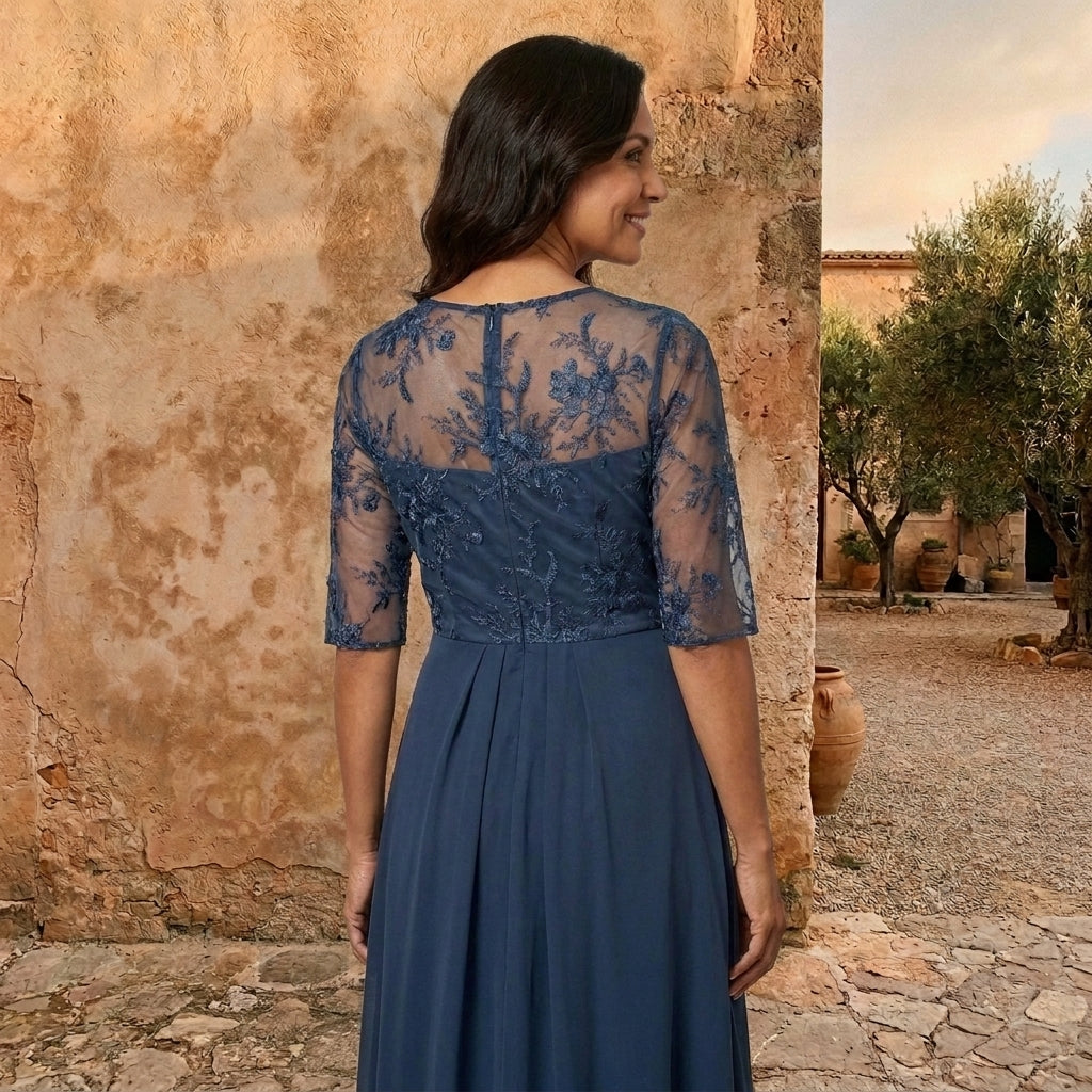 LOLA CASTELL | VESTITO ELEGANTE IN CHIFFON
