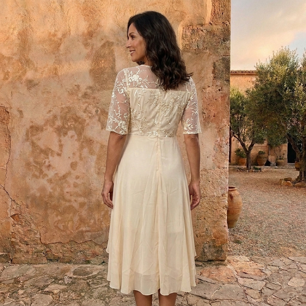 LOLA CASTELL | VESTITO ELEGANTE IN CHIFFON