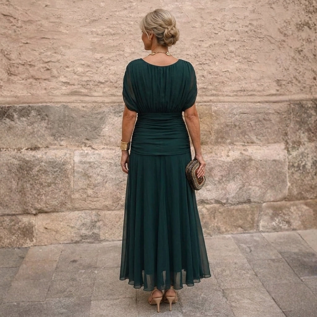 Mikaela | Vestito maxi con spalle scoperte