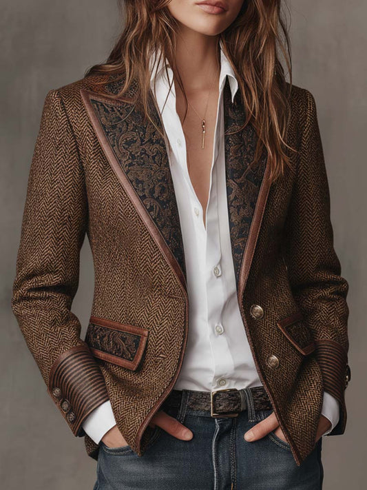 Consuelo | Blazer spigato a pannelli