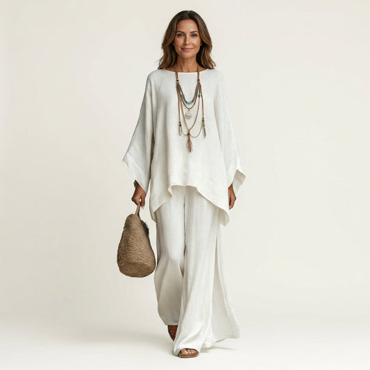 Completo boho in lino