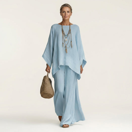 Completo boho in lino