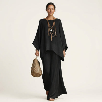 Completo boho in lino