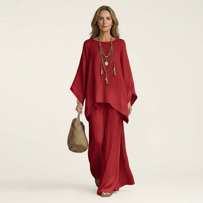 Completo boho in lino