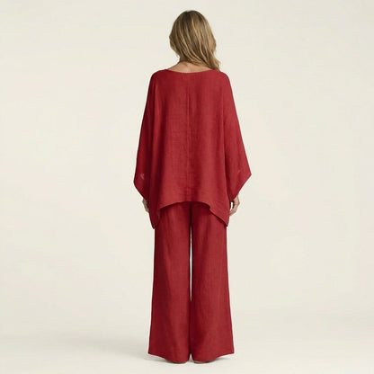 Completo boho in lino