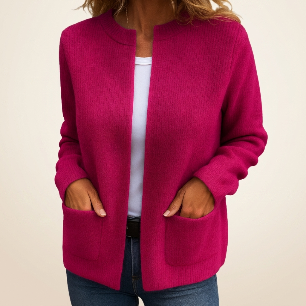 Amparo | Giacca in Maglia con Zip e Tasche