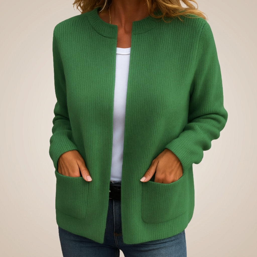 Amparo | Giacca in Maglia con Zip e Tasche