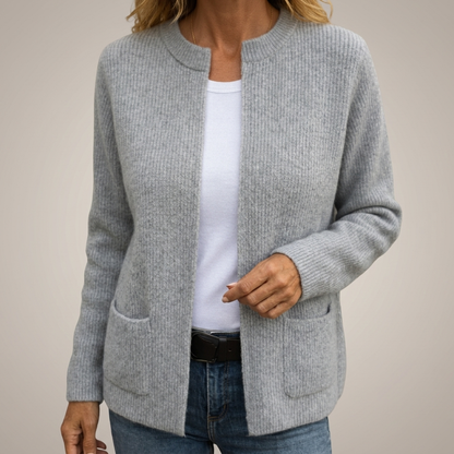 Amparo | Giacca in Maglia con Zip e Tasche