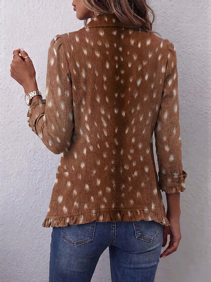 Felisa | Giacca Animalier con Volant