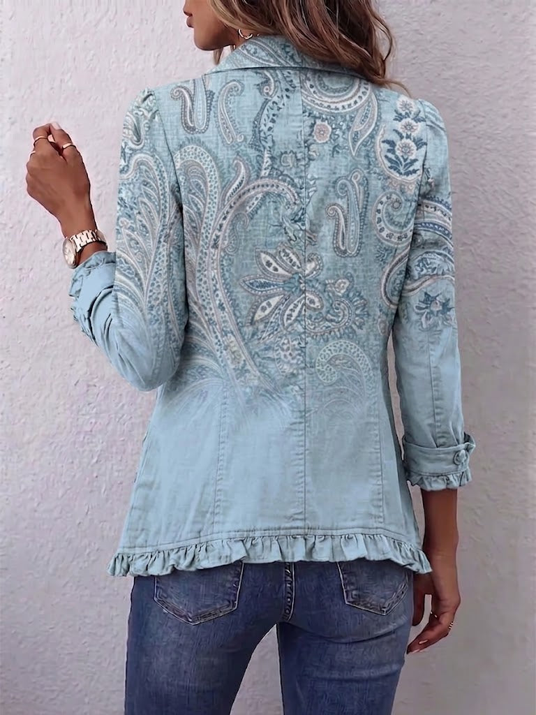 Asunción | Giacca Paisley Vintage con Volant
