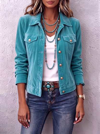 Diana | Giacca in Velluto Boho d'Ispirazione Vintage