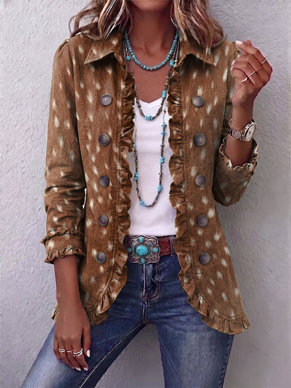 Felisa | Giacca Animalier con Volant