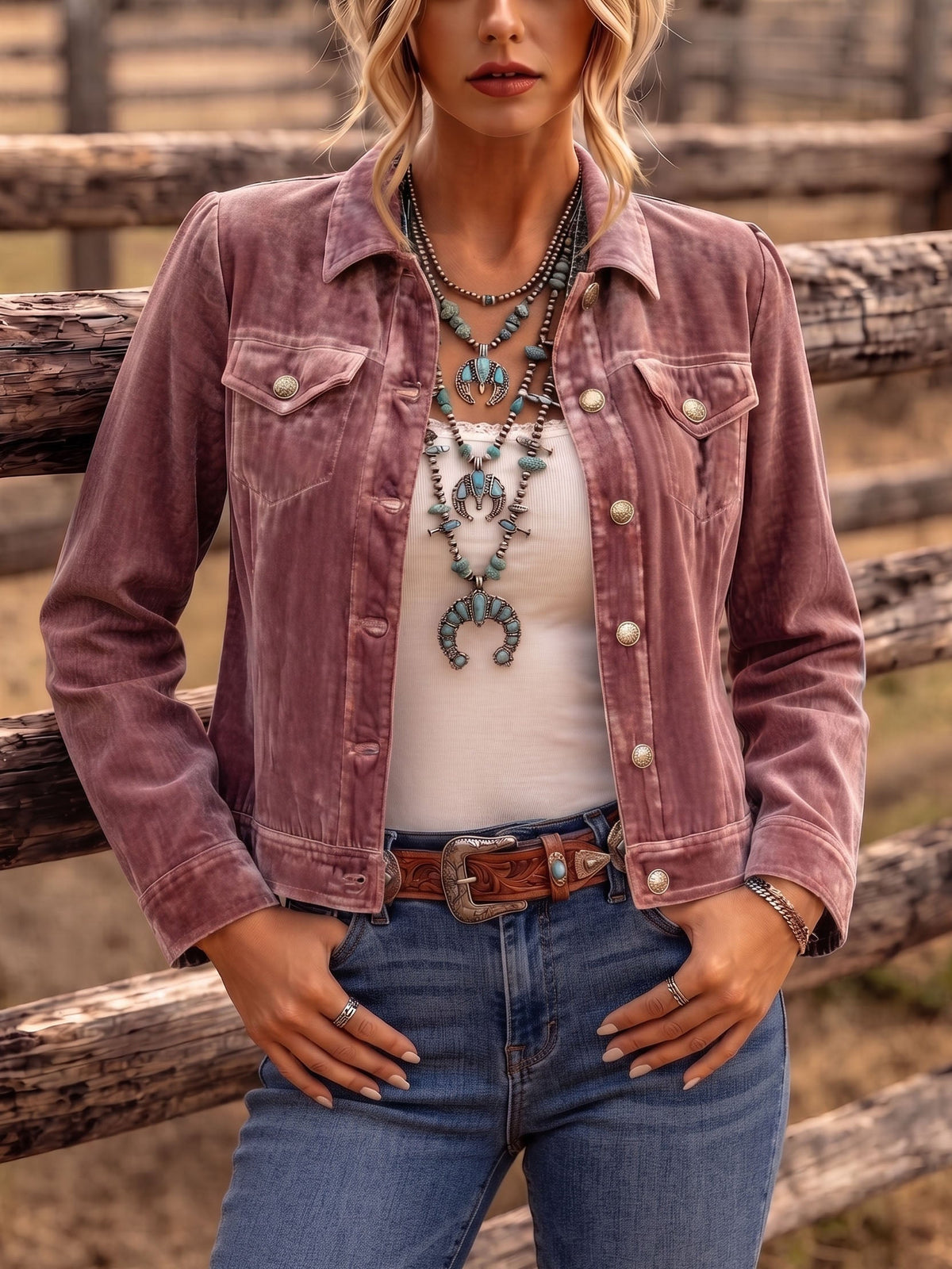Diana | Giacca in Velluto Boho d'Ispirazione Vintage